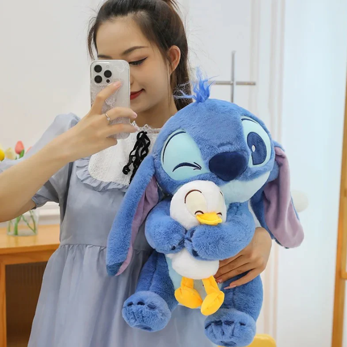 STITCH CON PATO 45cm + TARJETA PERSONALIZADA🎁🍿🎬💙