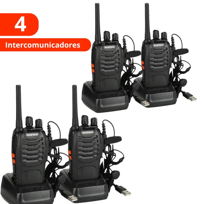 RADIOS WALKIE TALKIE 7KM AMERICANO 2 UNIDADES