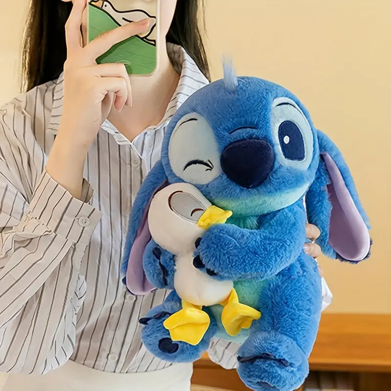 STITCH CON PATO 45cm  + TARJETA PERSONALIZADA🎁🍿🎬💙