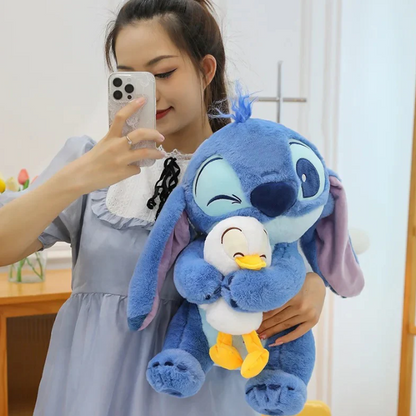 STITCH CON PATO 45cm  + TARJETA PERSONALIZADA🎁🍿🎬💙