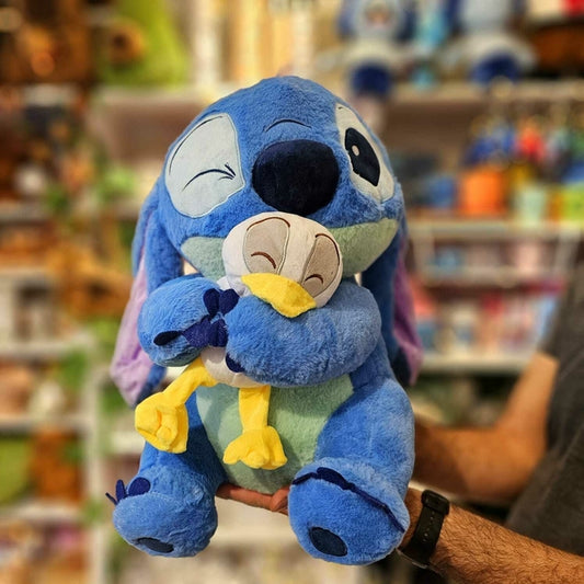 STITCH CON PATO 45cm  + TARJETA PERSONALIZADA🎁🍿🎬💙