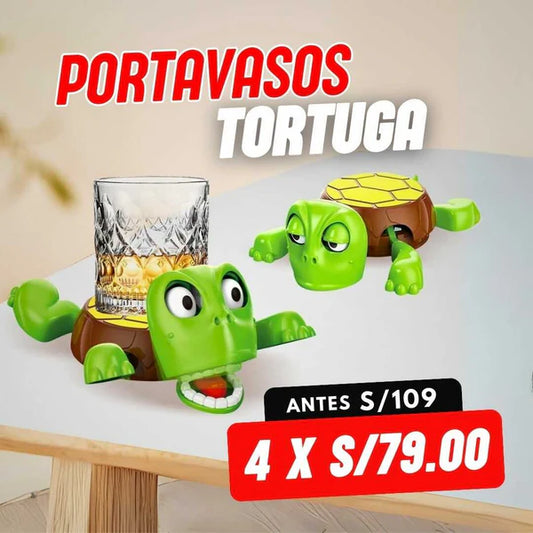 PACK DE 4 PORTAVASOS TORTUGA
